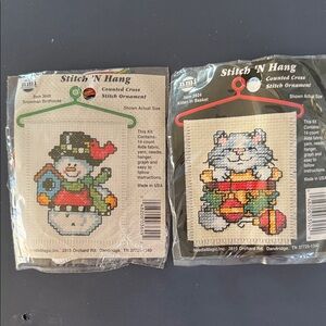 Stitch 'N Hang Cross Stitch Ornaments